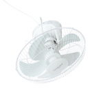 Guanling | 70W AC Plug-in Ceiling Fan 16 Inch, 3 Speed, White